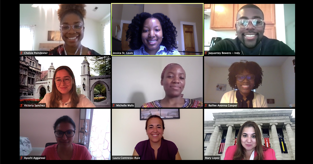 Summer of 2020 VRIP mentors and Harvard Catalyst Diversity & Inclusion program staff meet via Zoom for first virtual seminar.
