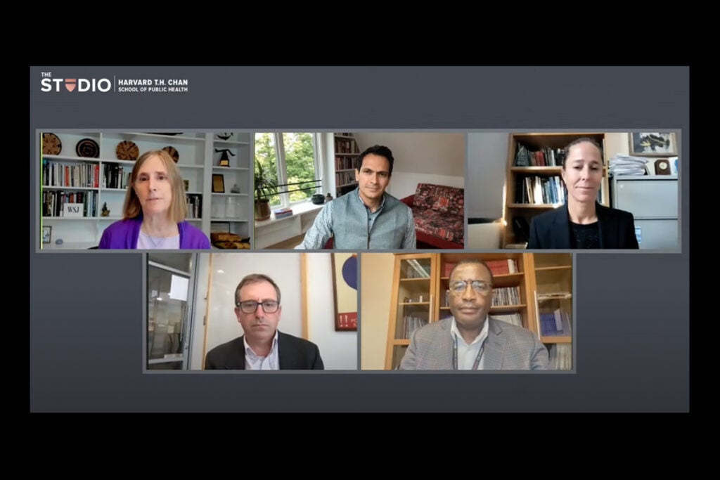 Screenshot of lecturers who presented at the event on Zoom.